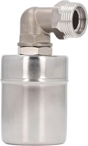 Vista 2 de Automatic Stainless Steel Float Valve Water Level Control Controller for Tank DN20, Compact Mini Ball Valve for Water Tank, Pool