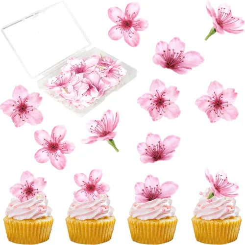 Vista 8 de 1 paquete de decoración de pastel de feliz cumpleaños con purpurina de girasol para pasteles, baby shower, niños, cumpleaños, verano, baby shower