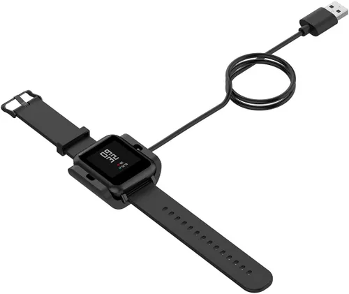 Vista 6 de Paquete de 2 cargadores compatibles con cargador Amazfit bip S de repuesto, cable USB de 3.3 pies para Amazfit Bip S A1805
