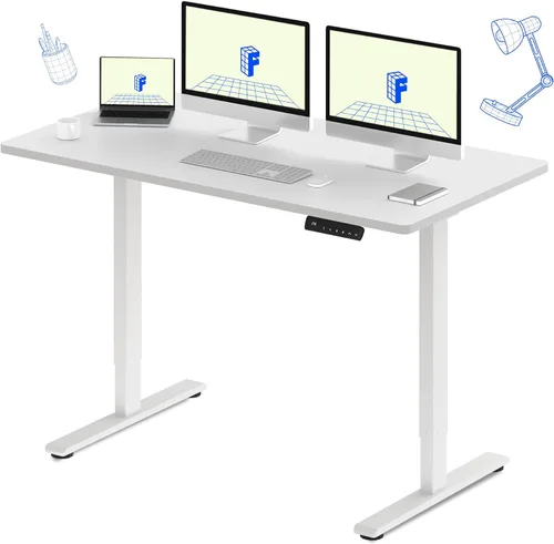 Vista 64 de FLEXISPOT Escritorio eléctrico de pie E3 con motor doble, 48 x 24