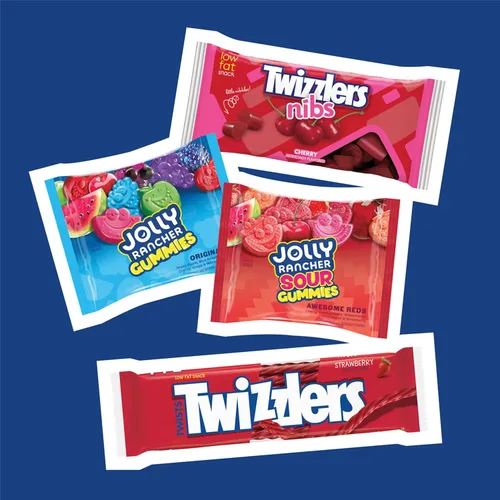 Vista 7 de JOLLY RANCHER & TWIZZLERS Surtido de dulces de frutas, caja a granel, 39.5 onzas