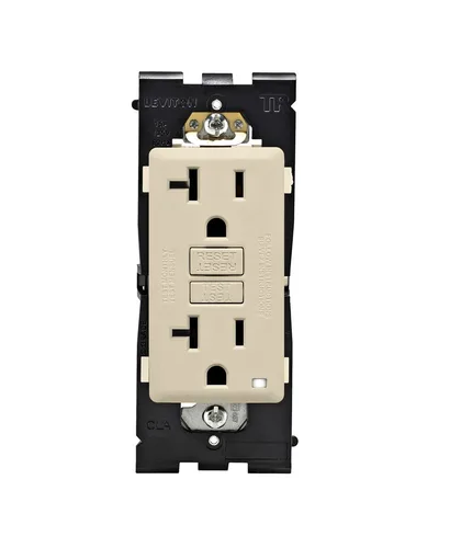 Vista 8 de Leviton Renu - Toma GFCI autocomprobada resistente a manipulaciones, 15 amperios, RGF15-CA, café con leche
