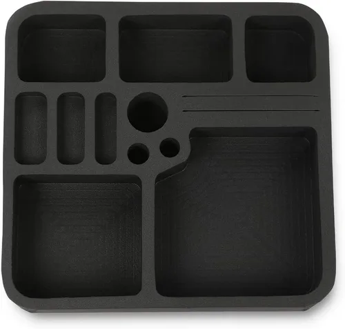 Vista 8 de PIT66 Consola central de piso delantera compatible con Ford F150 F250 F350 Bronco 1978-1996 insertos organizadores de consola de piso 2 piezas