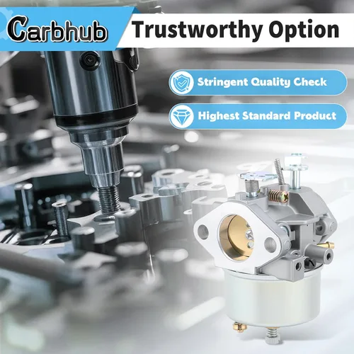 Vista 4 de Carbhub 640052 Carburador para Tecumseh 640349 640054 640058 640058A HMSK80 HMSK85 HMSK90 HMSK100 HSMK110 LH318A LH358SA 8HP 9HP 10HP Generador