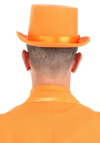 Vista 2 de Accesorio de Disfraz Sombrero de Copa de Esmoquin Naranja Multicolor