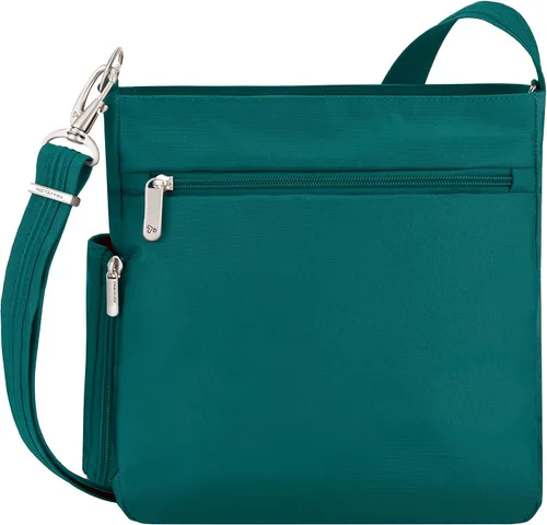 Vista 8 de Travelon Bolso cruzado cruzado clásico NS antirrobo, Pícea