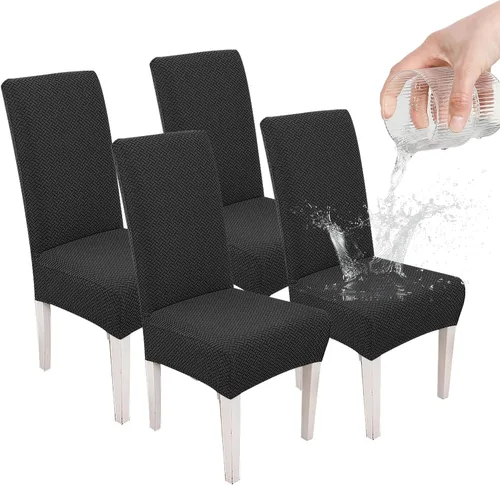 Vista 28 de Parsons - Funda para silla de comedor, funda desmontable para silla de sofá, funda retráctil (2, albaricoque)