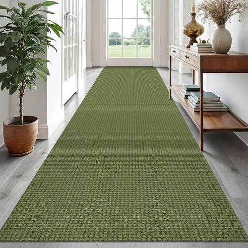 Vista 144 de EARTHALL Alfombra tejida de 2 x 3 pies, lavable para entrada, alfombra trenzada antideslizante, alfombra para puerta interior y exterior, alfombra