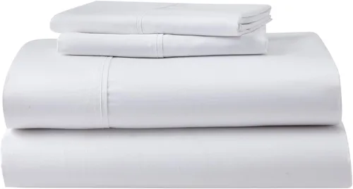 Vista 4 de GhostBed Queen Cooling - Juego de sábanas de lujo de algodón Supima y Tencel, resistente a las arrugas, con bolsillos profundos, 4 piezas