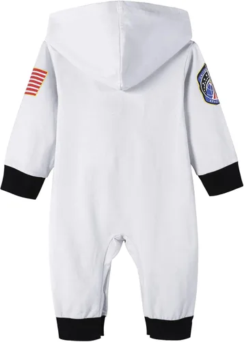 Vista 2 de Pezhiqun Disfraz encantador de príncipe astronauta y doctor para bebé, recién nacido, regalo de cumpleaños, Halloween, Navidad