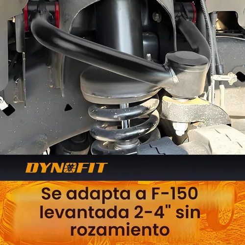 Vista 6 de Dynofit Brazos de Control Superiores F150 para Levantado de 2-4", Brazo de Control de Suspensión Tubular Delantero para Ford F-150 2004-2020, Negro