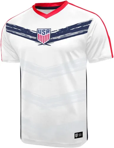 Vista 7 de U.S. Soccer USMNT Adult Soccer Game Day Jersey-Inspired Shirt - Legend