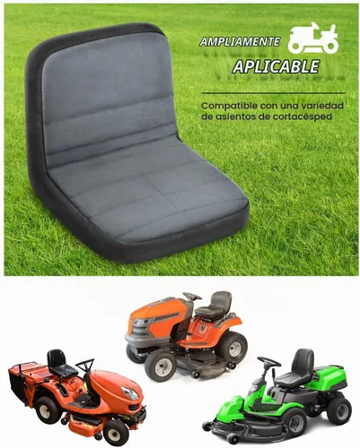 Vista 6 de PACETAP Funda de Asiento para Cortacésped de Montar, Funda de Asiento Impermeable de Poliéster Oxford Duradero Compatible con John Deere, para Gris