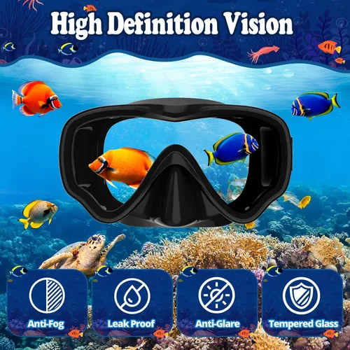 Vista 4 de U PHITNIS Conjunto de Esnórquel para Niños de 4-14 Años - Equipo de Esnórquel con Tubo Seco para Niños Pequeños y Jóvenes - Máscara de Buceo