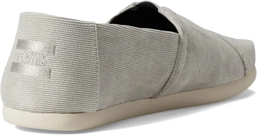 Vista 7 de Toms Alpargata de algodón reciclado de lona para hombre" gris (Drizzle Grey)