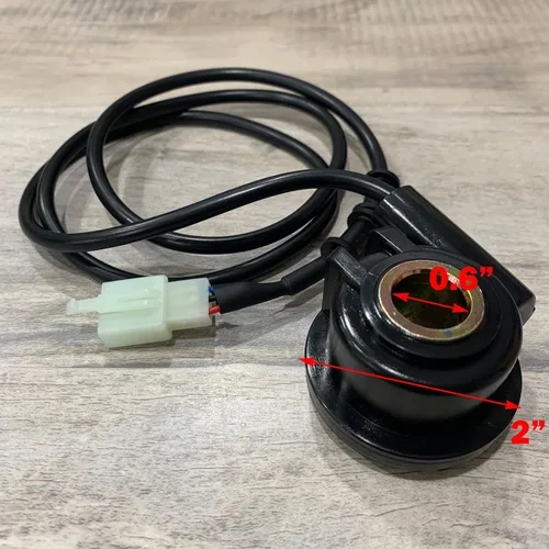 Vista 4 de Modengzhe Cable sensor de odómetro digital para motocicleta con conector de 3 pines para motocicleta, velocímetro, sensor KPH, reemplazo del arnés