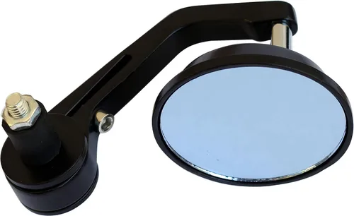 Vista 3 de Black Reverse Retro Round Bar End View Mirrors Compatible for 2016 Kawasaki Ninja H2R