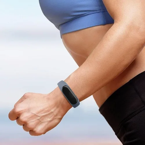 Vista 5 de AK Pulseras de silicona – Bandas suaves paquete de 3 para Xiaomi Mi Band 5, Mi Band 6, Amazfit Band 5 y Band 6 – Correa deportiva para mujeres
