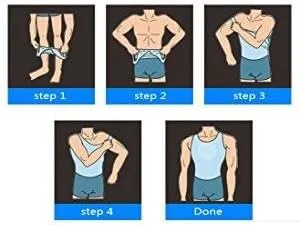 Vista 6 de Ropa interior para hombre con control de abdomen adelgazante, compresión para ocultar ginecomastia