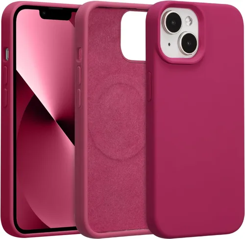 Vista 227 de Funda magnética de silicona para iPhone 13 Pro, color blanco antiguo [Compatible con Magsafe] [Forro de microfibra suave antiarañazos], funda