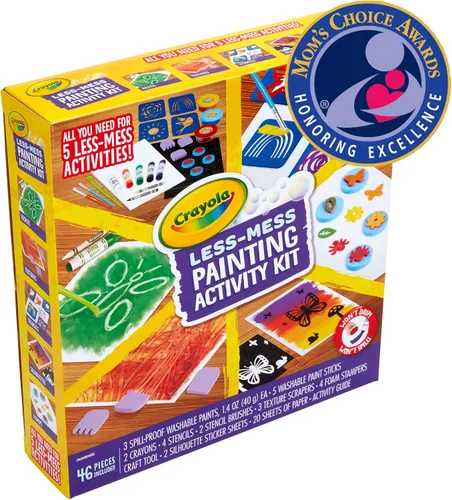 Vista 5 de Crayola Kit de actividad de pintura con menos desorden