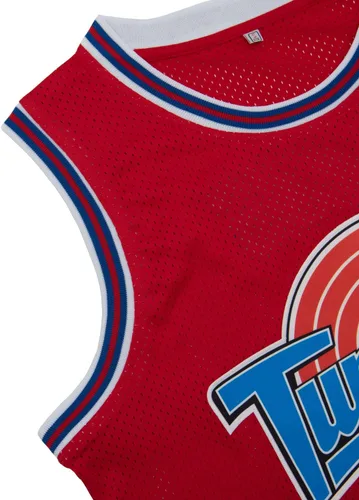 Vista 3 de Camisetas de baloncesto para hombre #10 Lola Space Movie Jerseys de color blanconegro