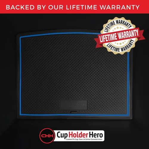 Vista 5 de CupHolderHero Compatible con accesorios Nissan Frontier 2005-2024 - Insertos de portavasos antideslizantes para interiores de alta calidad Franja