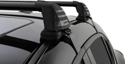 Vista 2 de Kit completo de portaequipajes de techo compatible con Ford F150 de 2 puertas Super Cab 2015 a 2020 con 2 barras Vortex montaje empotrado sin