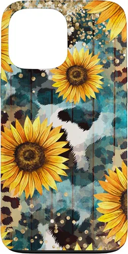 Vista 24 de Funda Boho Western de piel de vaca para iPhone 12 Pro Max