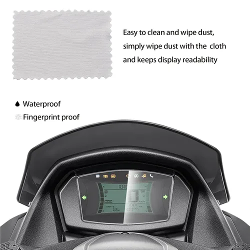 Vista 3 de Protector de pantalla de repuesto para tablero de instrumentos para Yamaha NMAX 155 NMAX155 2020 2021 2022