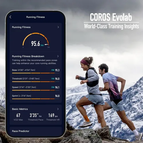 Vista 8 de COROS APEX 2 Series - Reloj GPS para Exteriores, Titanio Zafiro de 1.2", Navegación en la Muñeca, Mapas sin Conexión, Monitor de Frecuencia Coral