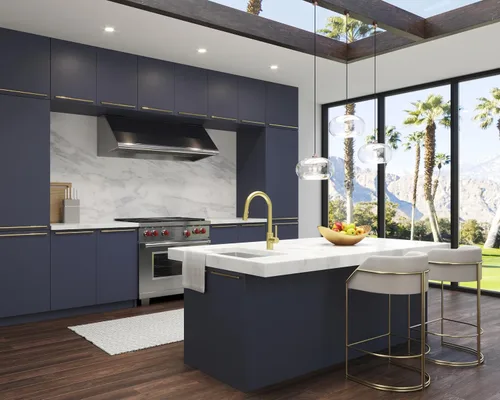 Vista 7 de Pfister Stellen - Grifo de cocina con pulverizador extraíble, de una sola manija, de alto arco, acabado en oro cepillado, LG529SABG