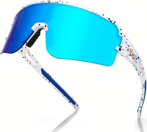 Vista 12 de FMY Gafas de sol polarizadas para ciclismo, lentes deportivos con protección UV400, para béisbol, correr, pescar, para hombres, mujeres y jóvenes
