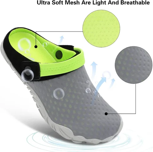 Vista 4 de Besroad Sandalias de senderismo al aire libre, zapatos de agua deportivos, zapatillas de deporte de moda, zuecos clásicos para mujeres y hombres