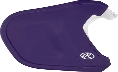 Vista 5 de Rawlings Protector facial de ajuste MACH Pieza de extensión ajustable Se adapta a cascos de la serie Mach Mate Opciones LHB y RHB Negro