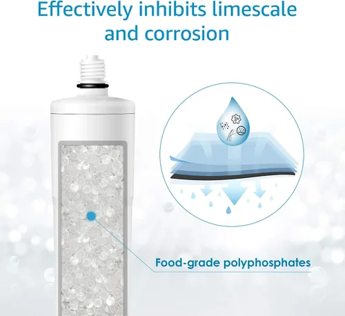 Vista 2 de AQUACREST AP431 Cartucho de repuesto para Aqua-Pure AP430SS, sistema de inhibición de básculas de agua para toda la casa, ayuda a prevenir