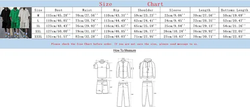Vista 4 de Aipengry 2 Piece Outfits for Men Shorts Set Ropa Deportiva Para Hombre Sweatsuit Unisex Adult 70s Outfit For Men Men Jumpsuit