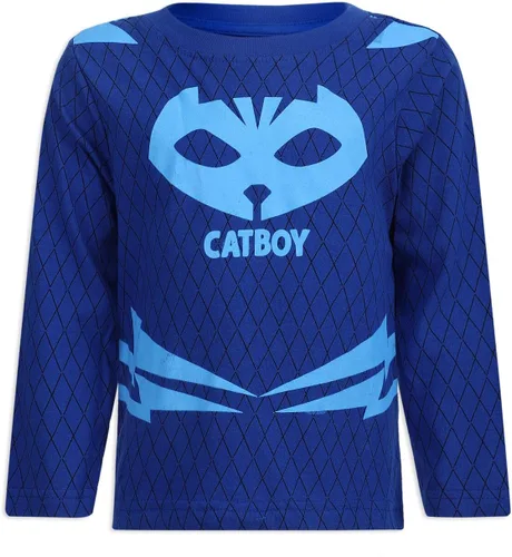 Vista 2 de Hasbro PJ Masks Catboy and Gekko - Conjunto de camisa de manga larga y pantalones deportivos para niños pequeños y niños pequeños, verdeazul