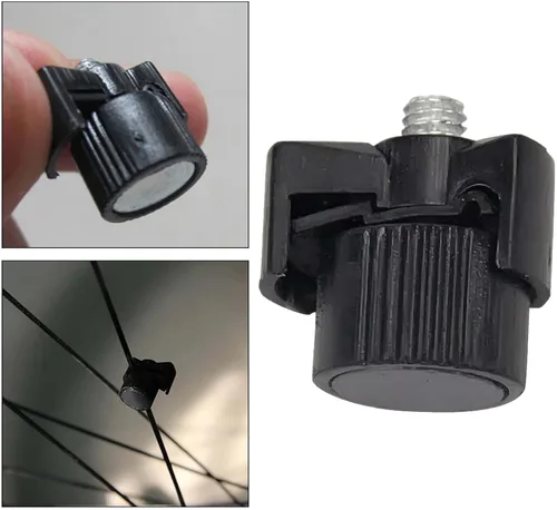 Vista 7 de Paquete de 2 imanes de radios para computadora de bicicleta, velocímetro universal, montaje en rueda, sensor de velocidad magnético fuerte, conteo