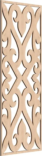 Vista 59 de Keene Paneles de pared decorativos de madera con calado, 9 3/8 pulgadas de ancho x 24 3/8 pulgadas de alto x 1/4 de alto, abedul Birch