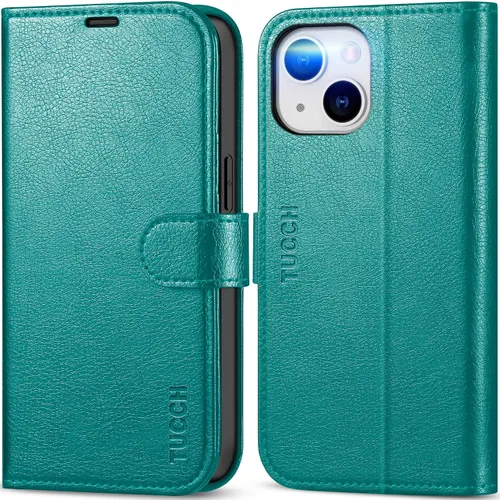 Vista 17 de TUCCH Funda Tipo Billetera para iPhone 13 (6.1") 2021, con Bloqueo RFID, con Soporte para 3 Tarjetas, de Piel Sintética, Tipo Folio
