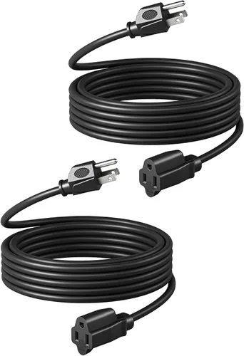 Vista 11 de DEWENWILS Cable de extensión corto, cable de alimentación SJTW de 1 pie, cable de extensión SJTW de 16 AWG resistente a la intemperie