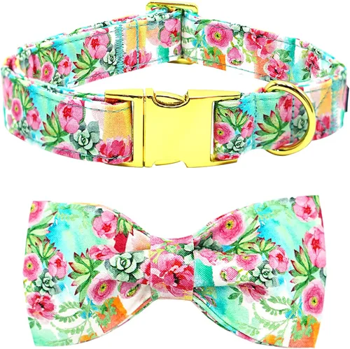 Vista 10 de Collar para perro, con estampado de tiburón, collar para cachorro, collar para mascotas, collar de lazo para perros, suave, duradero, ajustable
