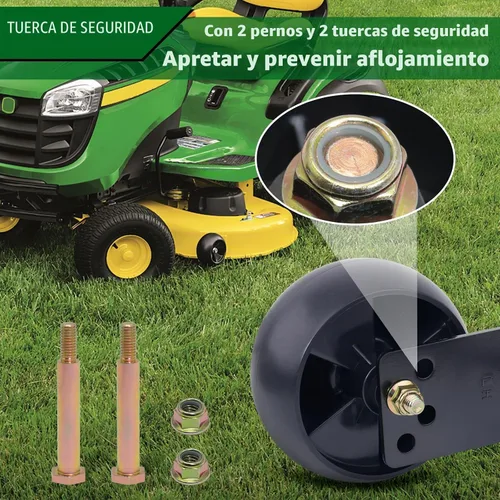 Vista 3 de CheeMuii 734-04155 Kit de ruedas de plataforma de cortacésped, paquete de 2 ruedas calibradoras de plataforma de 5" de repuesto para Cub Cadet