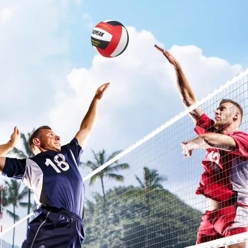 Vista 7 de RUN2PEAK Setter Training Volleyball Official Size 5 Volleyballs Heavy Weight Ball PU Practice Volley Balls for Indoor Rebounder Equipment Setters