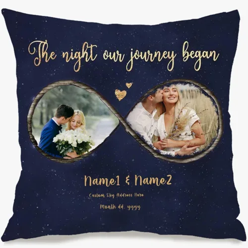 Vista 15 de Funda de almohada de sofá personalizada con mensaje personalizado que enriquece tu estilo de hogar mientras proporciona una idea de regalo cálida