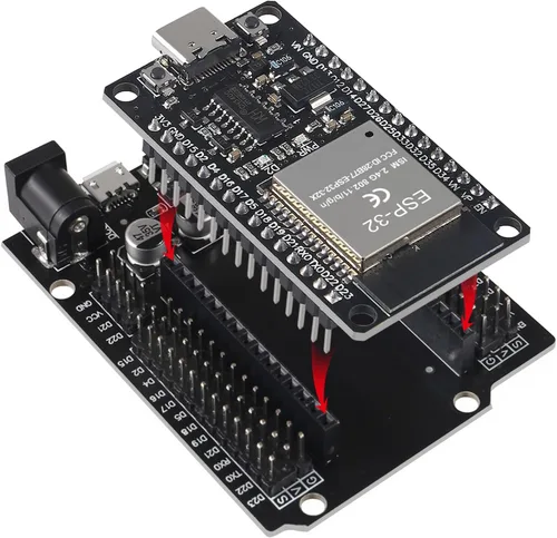 Vista 6 de 3Set ESP32 ESP-32S WiFi Placa de desarrollo NodeMCU-32S Microcontrolador Procesador integrado con ESP32 Placa de desarrollo Placa de ruptura GPIO