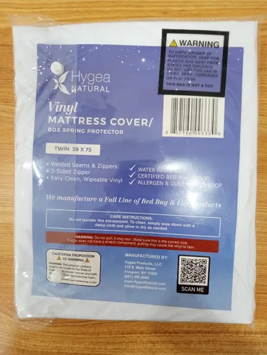 Vista 9 de Colchón de vinilo de calibre 6/funda de somier, funda impermeable, perfecto para mojar la cama (California Long Twin)