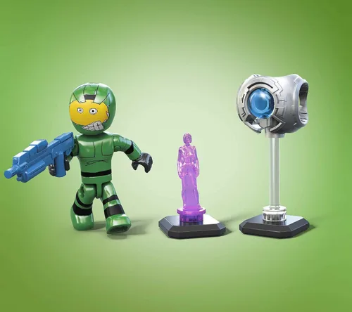 Vista 6 de MEGA Halo - Juego de juguetes de construcción de figuras de acción, paquete de coleccionista de personajes del 20 aniversario con 352 piezas, 20