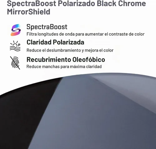 Vista 2 de Revant Replacement Lenses for Oakley Holbrook OO9102 Espejo cromado negro